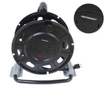 50-ft 14-Gauge Black Cord Reel with Stand
