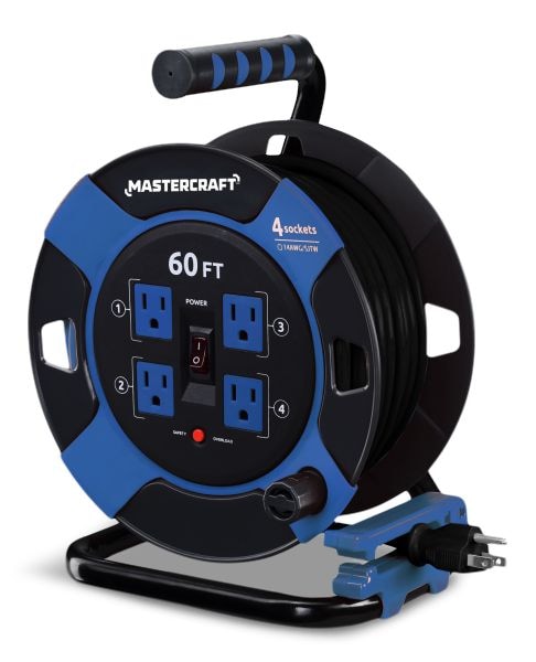 60-ft 10A Retractable Extension Cord Reel G5