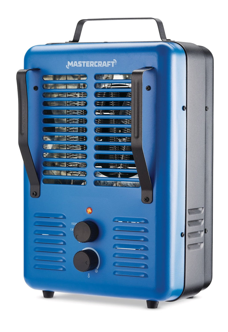 Deluxe Milkhouse Utility Space Heater with Thermostat, 1500W, Blue X6