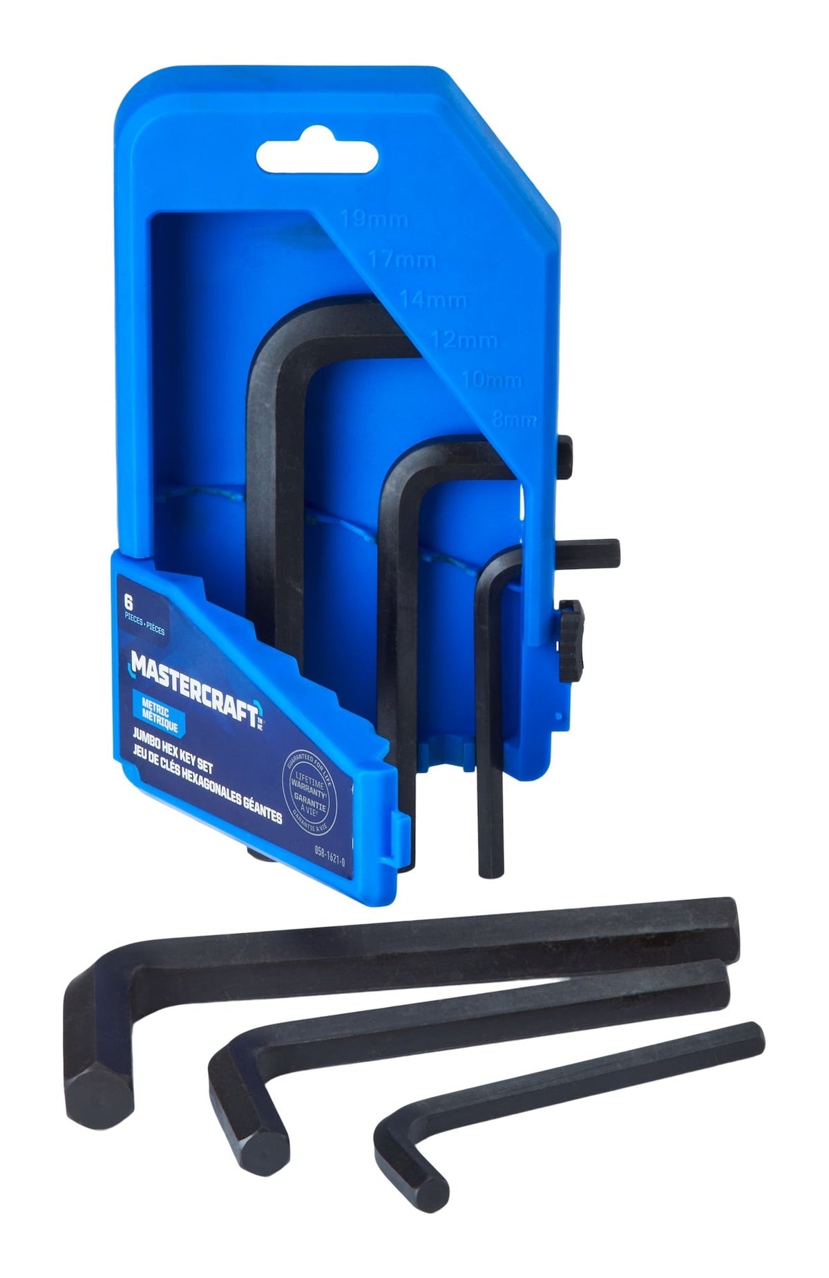 Jumbo Hex Key Set/Allen Wrench Set, Metric, High Quality Cr-V Steel, 6-pc