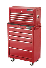 Tool Chest with 4 Drawers, Deep Red, 24-in