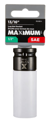 MAXIMUM 1/2-in Drive Lug Nut Socket, 13/16-in