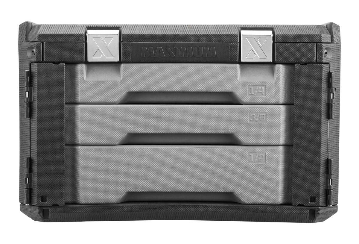 MAXIMUM 263 Piece Socket Set, 3 Drawer Case