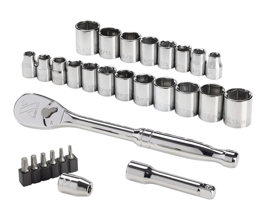 MAXIMUM 29 Piece 3/8" Drive Metric Socket Set