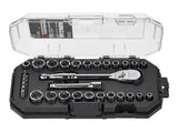 MAXIMUM 31 Piece 1/4" Drive Metric Socket Set