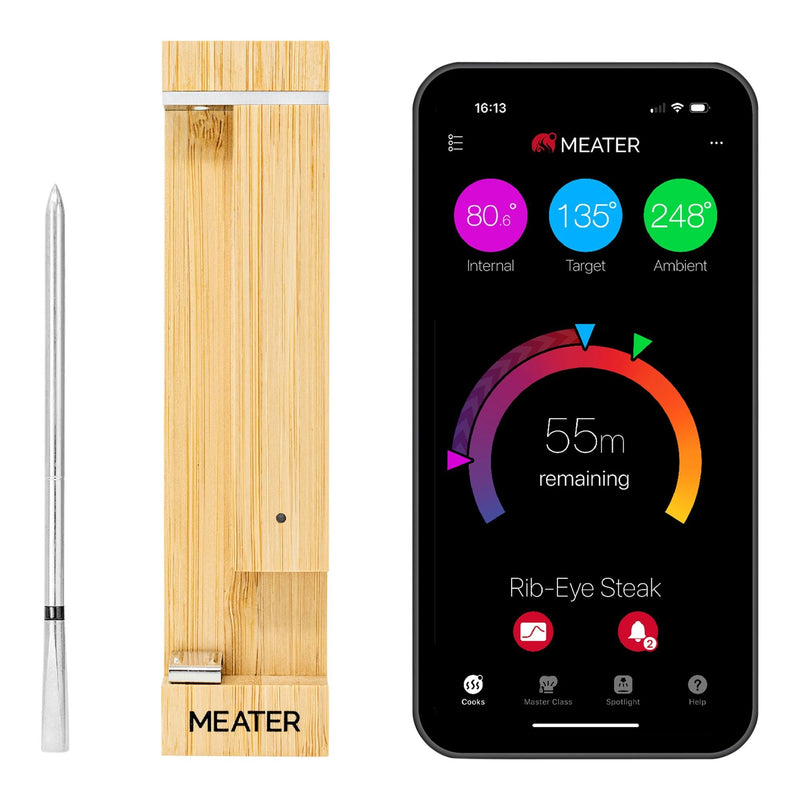 2 Plus Wireless BBQ Food & Meat Thermometer with Wireless, Silver U0