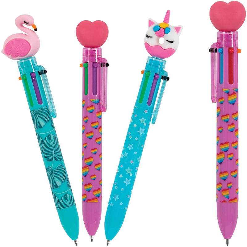 Pen With Fun Toppers, Assorted Colours R7
