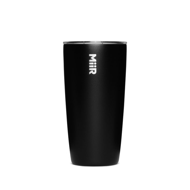 Insulated Stainless Steel Travel Tumbler with Press-Fit Slide Lid, Black, 16-oz P0