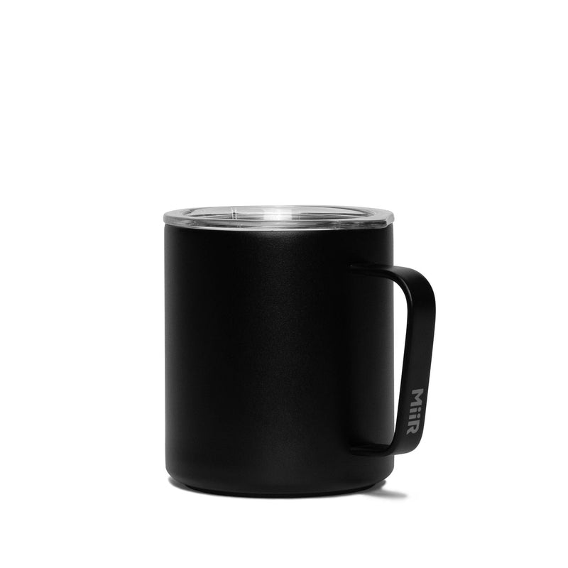 Stainless Steel Insulated Camp Cup with Press-Fit Slide Lid, Black, 12-oz G2