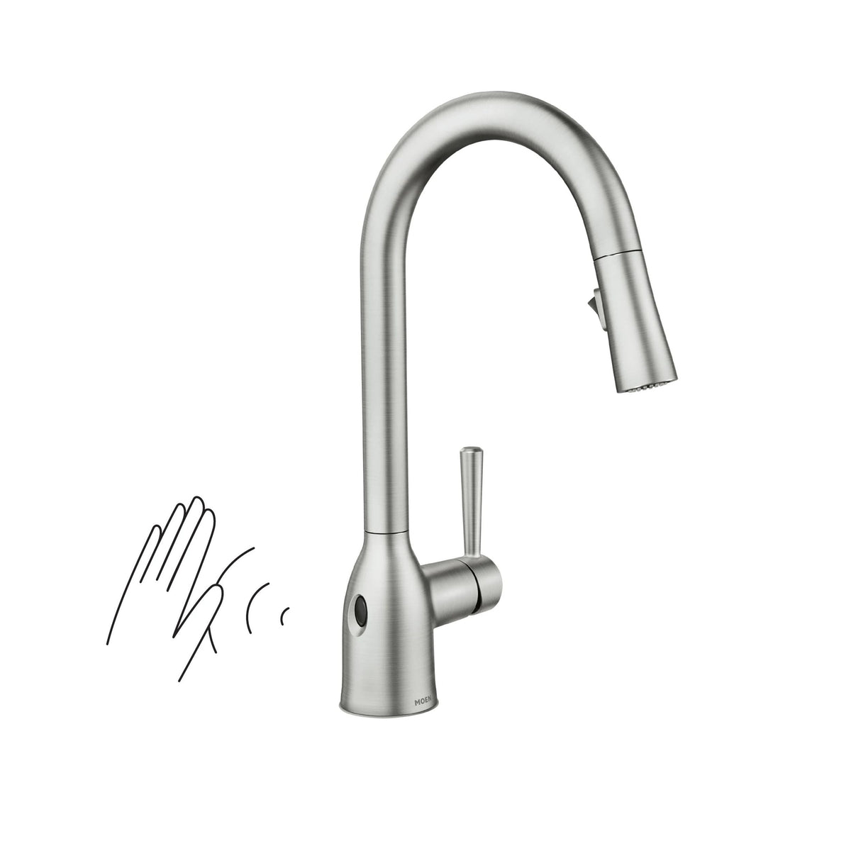 Adler Single Handle Kitchen Faucet with, Spot Resist Stainless