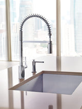 Align Single Handle High Arc Pull Down Sprayer Kitchen Faucet, Chrome