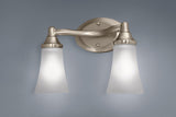 EVA Dual Vanity Lighting Fixture, Chrome