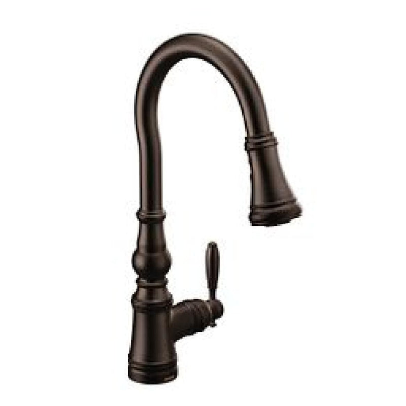 Weymouth Single Handle Pull Down Kitchen Faucet, Various Finishes Y1