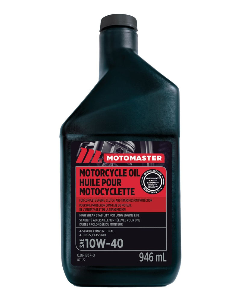 10W40 4-Stroke Motorcycle Oil, 946-mL V9