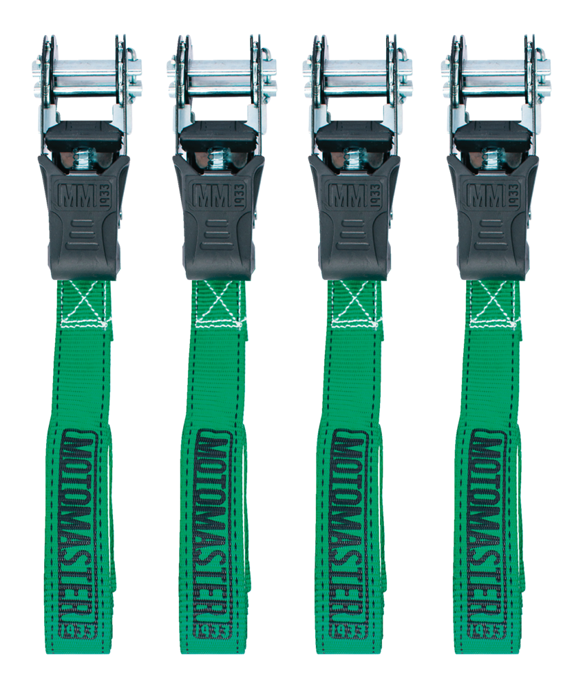 1,500-lb Padded Ratchet Tie Down Straps, 1-in x 14-ft, 4-pk