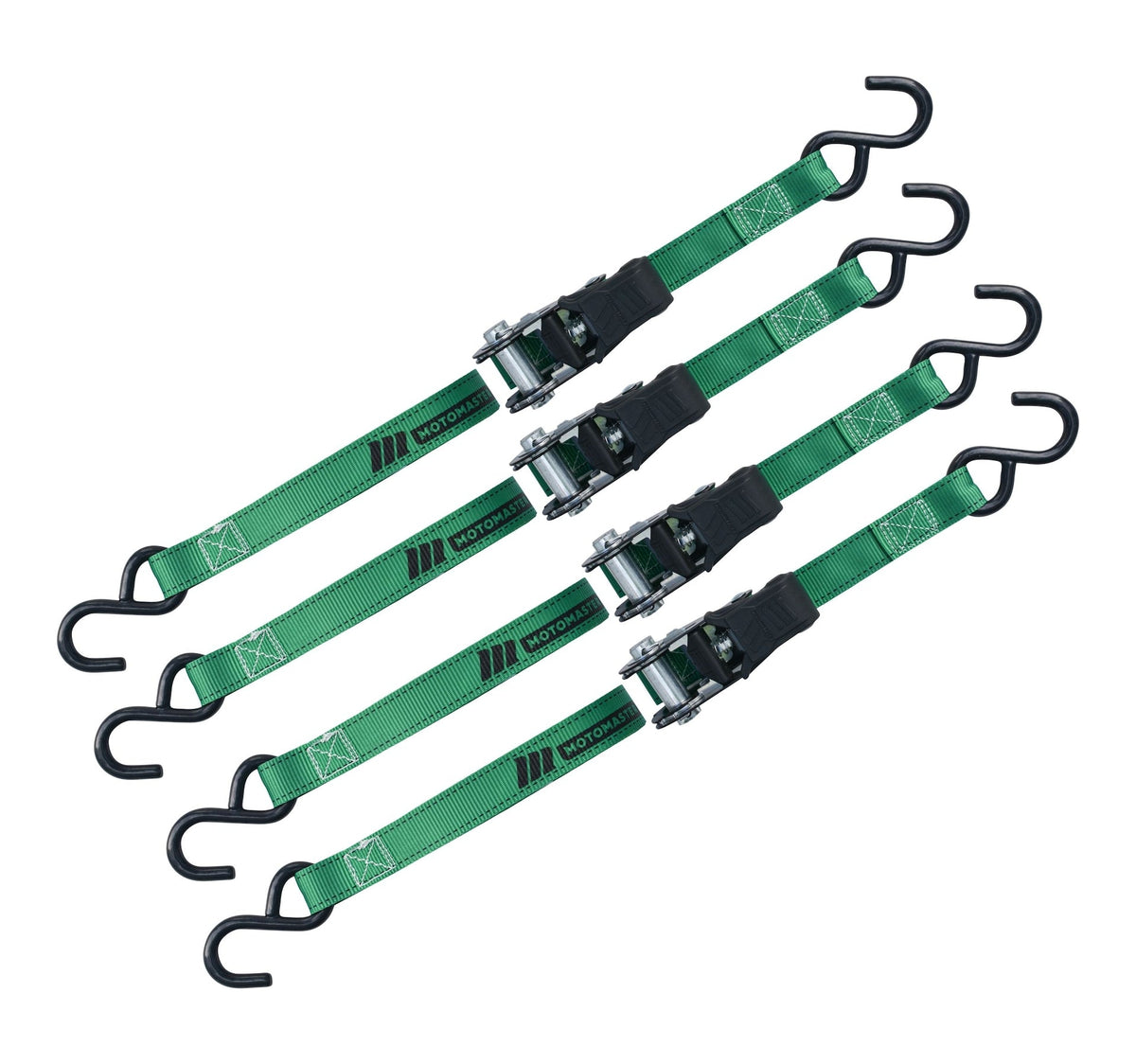 1,500-lb Padded Ratchet Tie Down Straps, 1-in x 14-ft, 4-pk