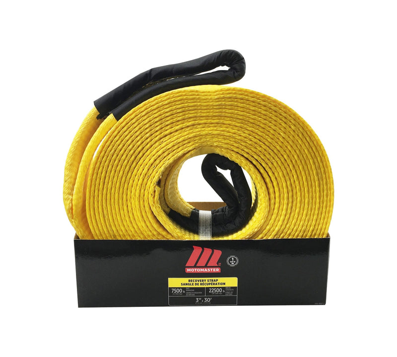 22,500-lb Recovery Strap with Loop Ends, 3-in x 30-ft O5