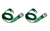 450-lb Light Duty Lashing Straps with Cam Buckle Clasps, Weatherproof, 1-in x 12-ft, 2-pk