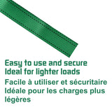 450-lb Light Duty Lashing Straps with Cam Buckle Clasps, Weatherproof, 1-in x 12-ft, 2-pk