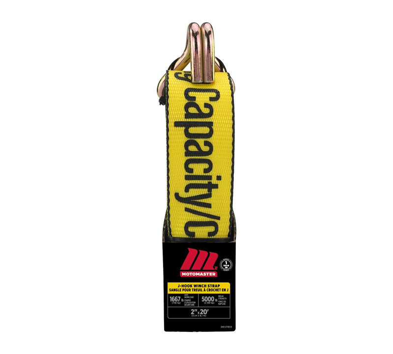 5,000-lb J-Hook Winch Strap, 2-in x 10-ft G0