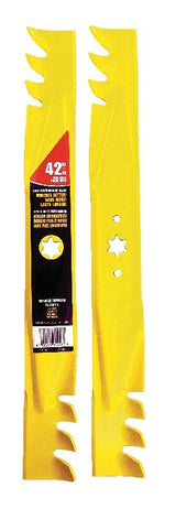Xtreme 3-in-1, 2-Blade Replacement Set for 42-in Lawn Tractor Cutting Decks, Yellow
