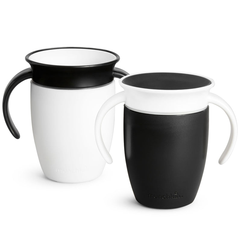 Miracle 360° Black & White Trainer Cup, 7-oz, 2-pk E5