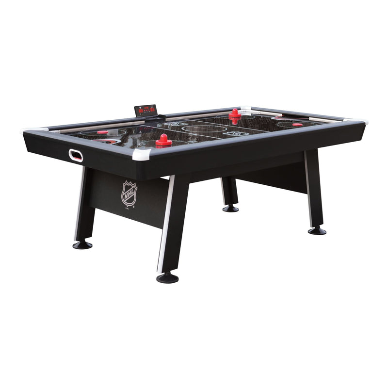 Attacker Hover Air Hockey Game Table with Electronic Scoreboard, Pucks & Pushers, 84-in X1