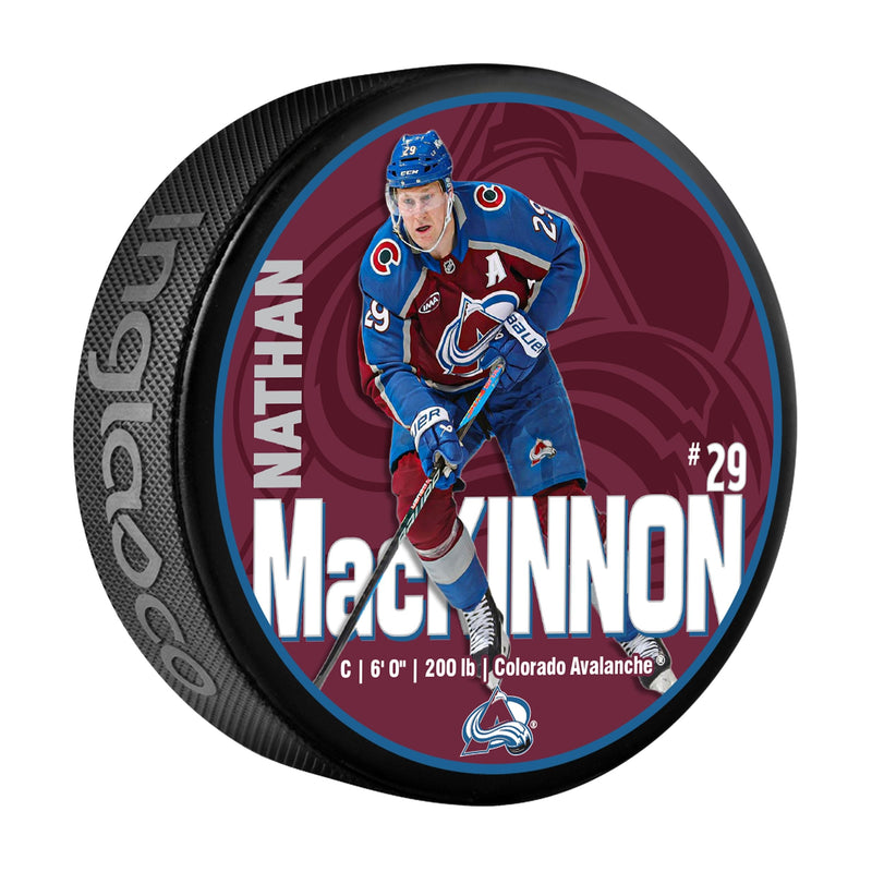 Nathan MacKinnon Hockey Puck, 6-oz S4