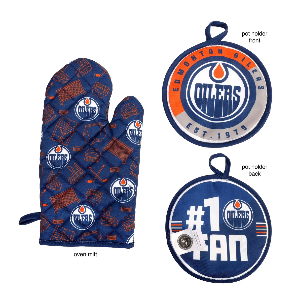 Kitchen Oven Mitt Pot Holder Set, 2-pc