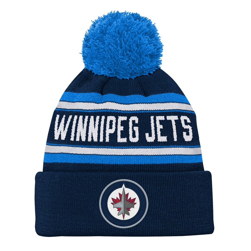 Jacquard Cuffed Knit Pom Toque, Youth V7
