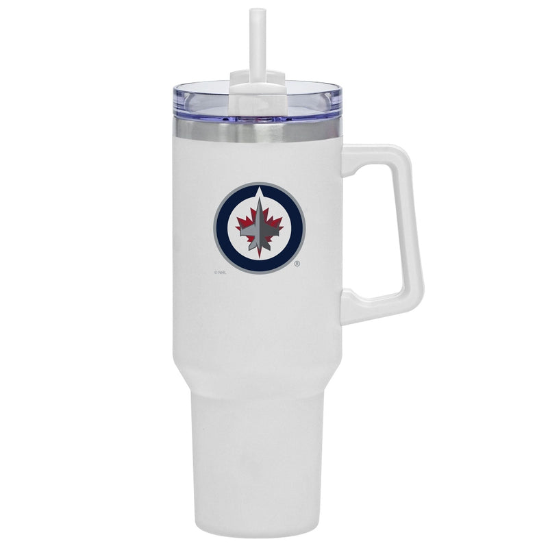 Travel Mug with Straw and Handle, 40-oz N3