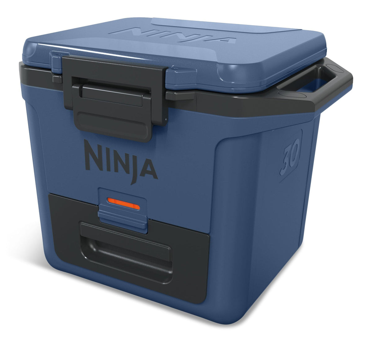 30-Quart Portable Hard Cooler with Drawer, 28-L, Blue