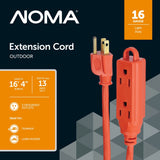 16-ft 5-in 16/3 Outdoor Extension Cord with 3 Grounded Outlets