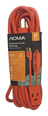 16-ft 5-in 16/3 Outdoor Extension Cord with 3 Grounded Outlets
