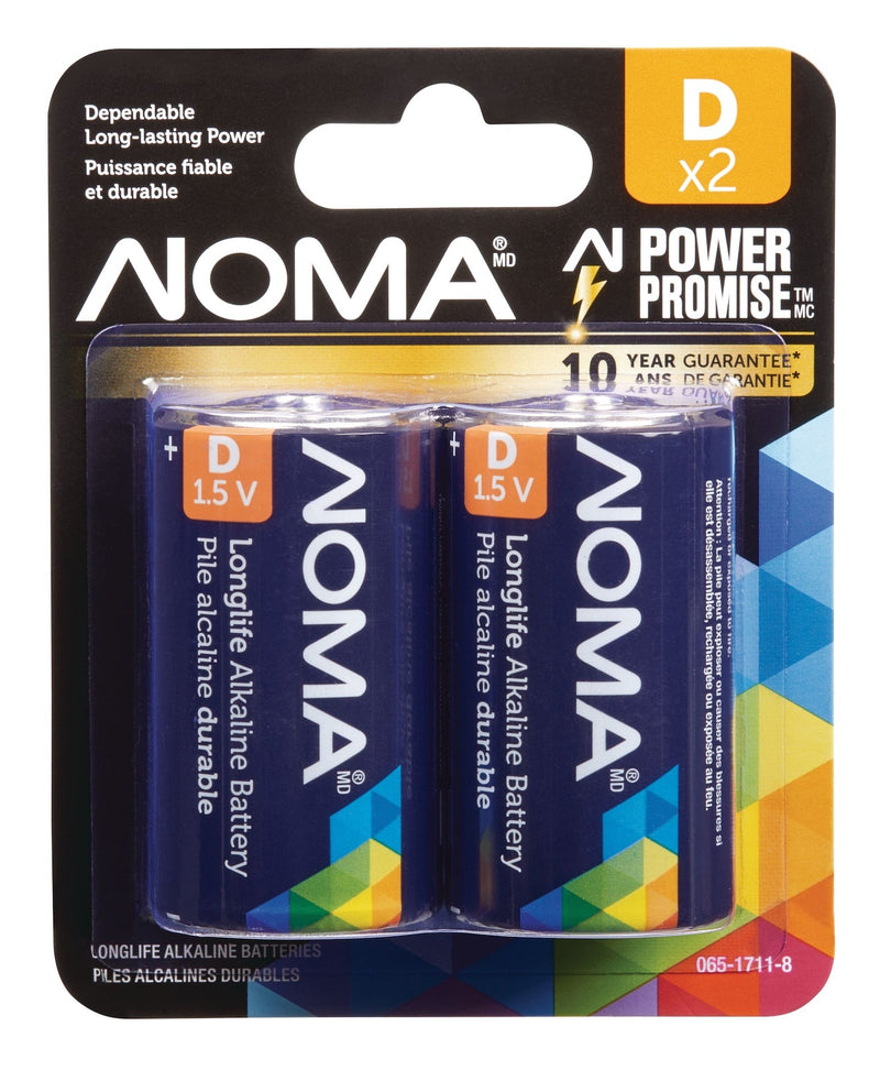 2-pk D Alkaline Batteries, Long Lasting U4