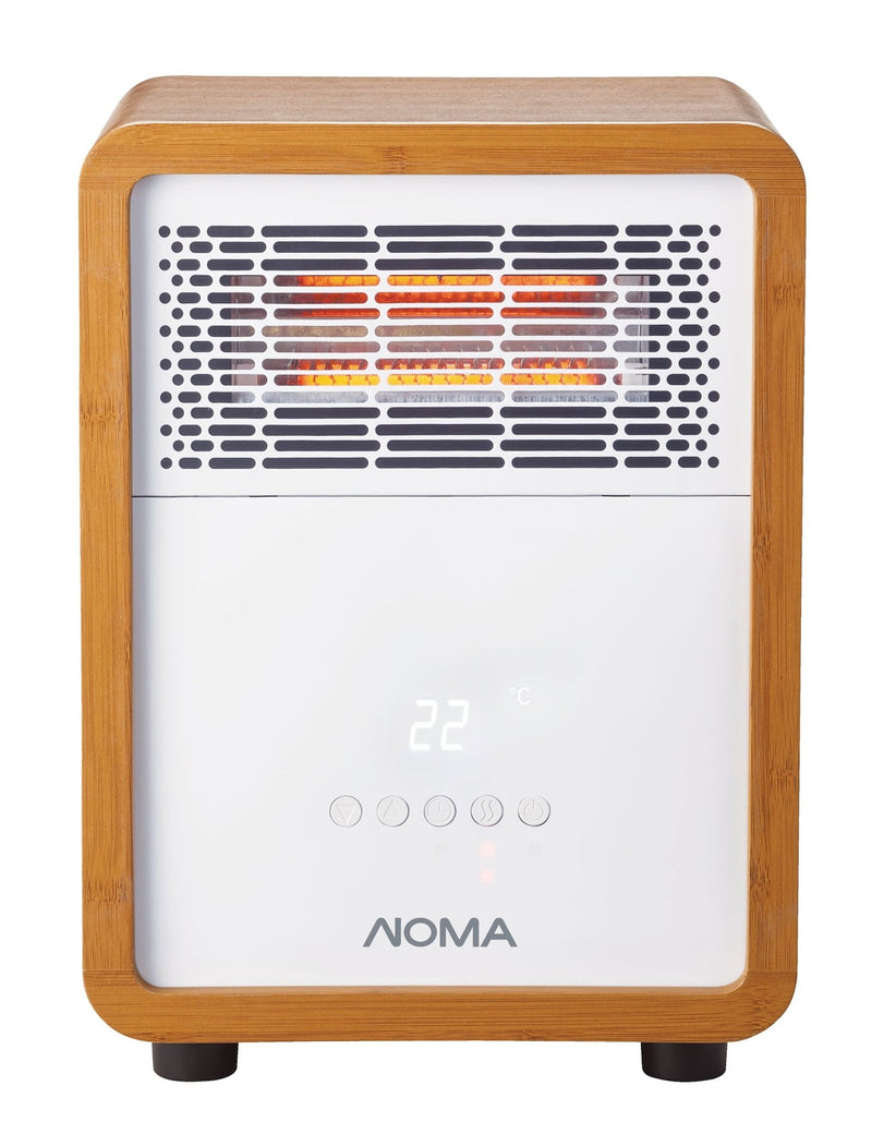 3-Setting Cabinet Heater with Child Lock, Quartz and Radiant Heating, Wood Grain Finish I1