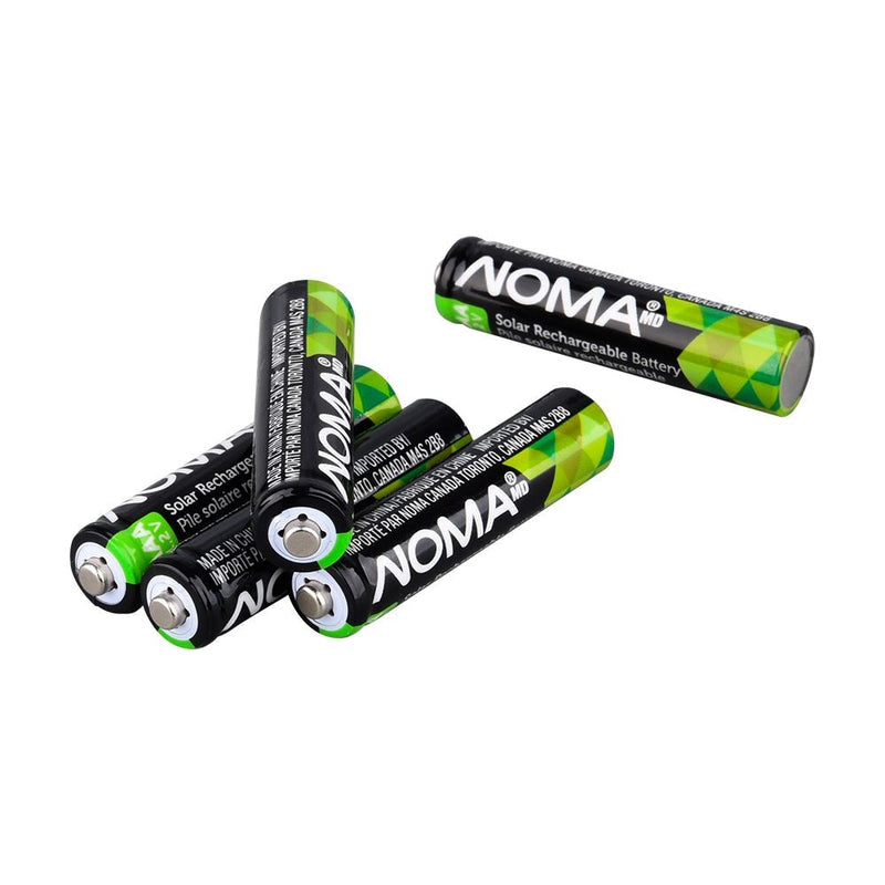 AAA Ni-MH 300mAh Rechargeable Batteries for Solar Lights, 1.2V, 4-pk G7
