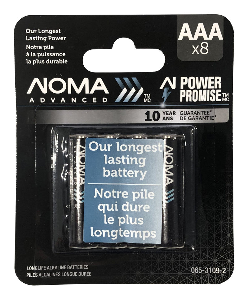 Advanced 8-pk AAA Alkaline Batteries, Long Lasting, All Purpose I4