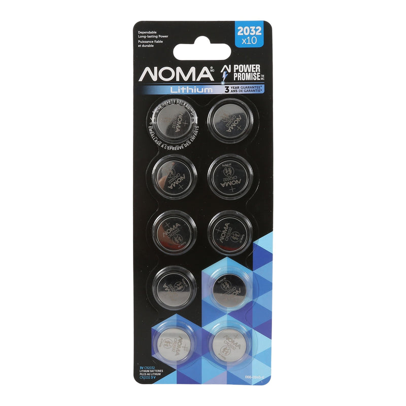 CR2032 Button Cell Batteries, 10-pk Z8