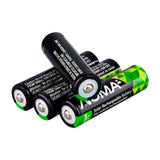 Li-ion 18650 2000mAh Rechargeable Batteries for Solar & Outdoor Lighting, 3.7V, 4-pk