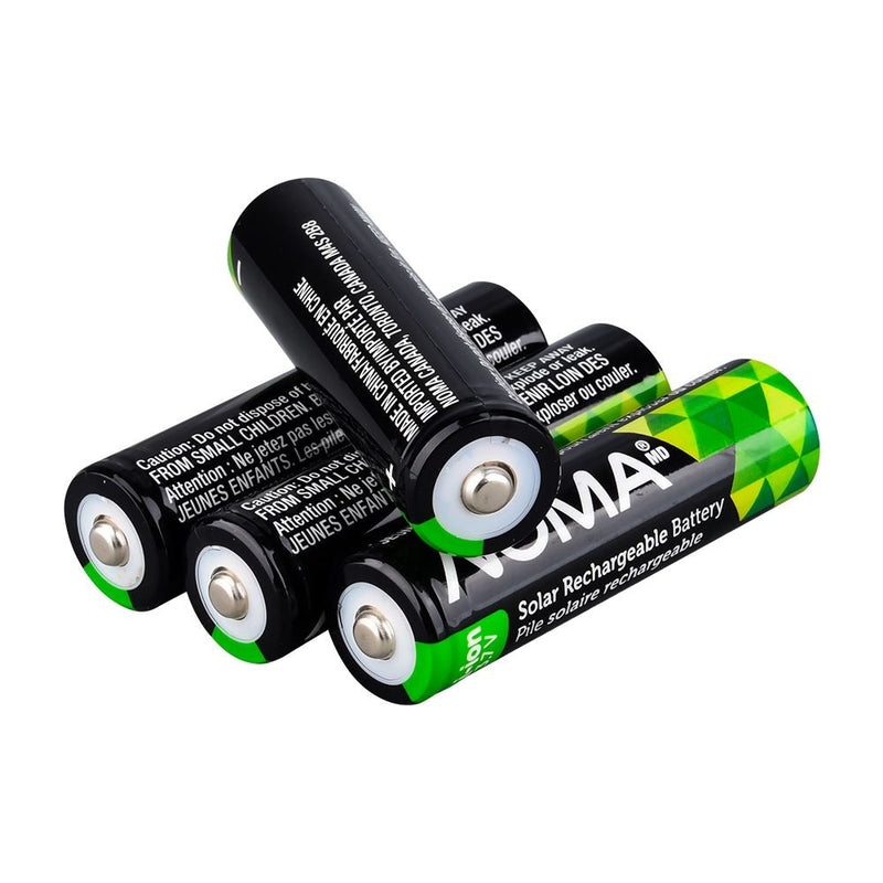 Li-ion 18650 2000mAh Rechargeable Batteries for Solar & Outdoor Lighting, 3.7V, 4-pk F8
