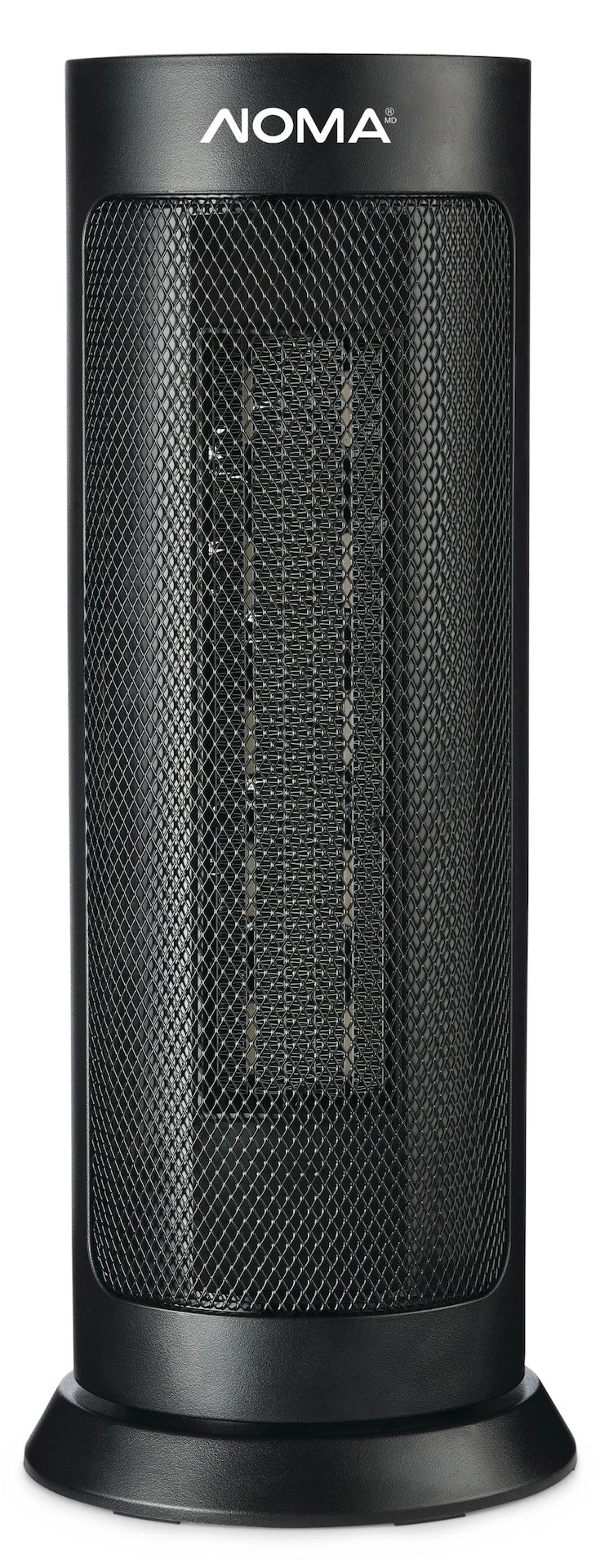 Oscillating Digital Tower Ceramic Heater with Remote Control and Thermostat, Black, 18-in