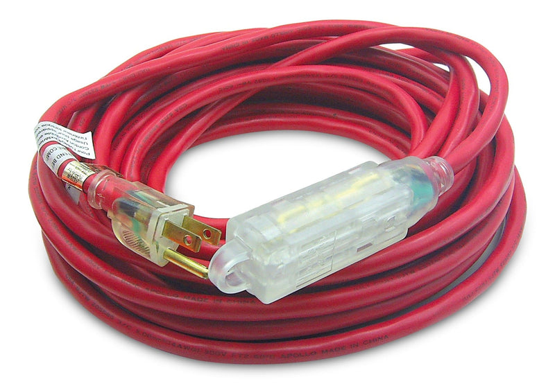 Outdoor Extension Cord with 3-Grounded Outlets W7