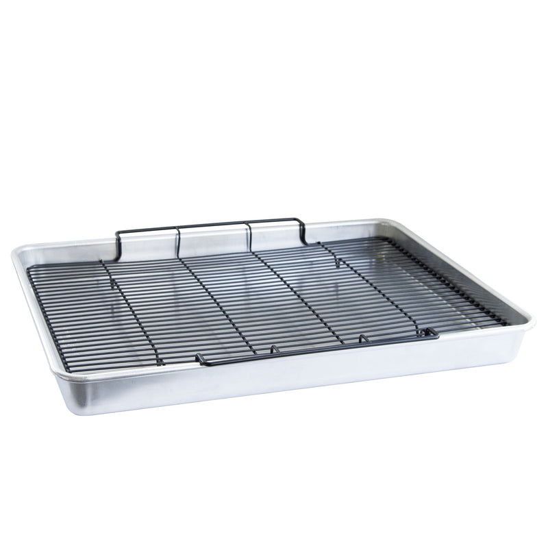 Oven Crisp Aluminum Baking Sheet with Tray, 2-pc X9