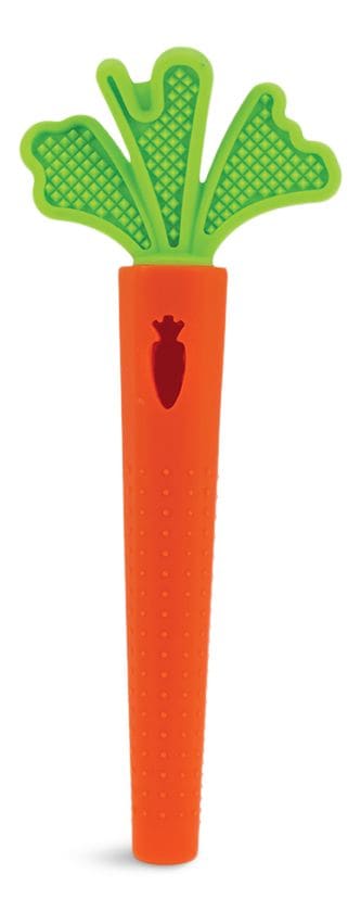 BPA-Free Hollow Silicone Sensory Carrot Teething Tube Y1
