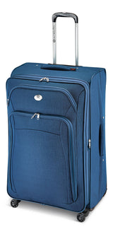 Coast Expandable Softside Spinner Wheel Travel 28-in Suitcase, Wet Pocket, Blue
