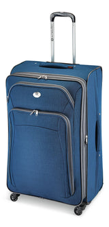 Coast Expandable Softside Spinner Wheel Travel 28-in Suitcase, Wet Pocket, Blue
