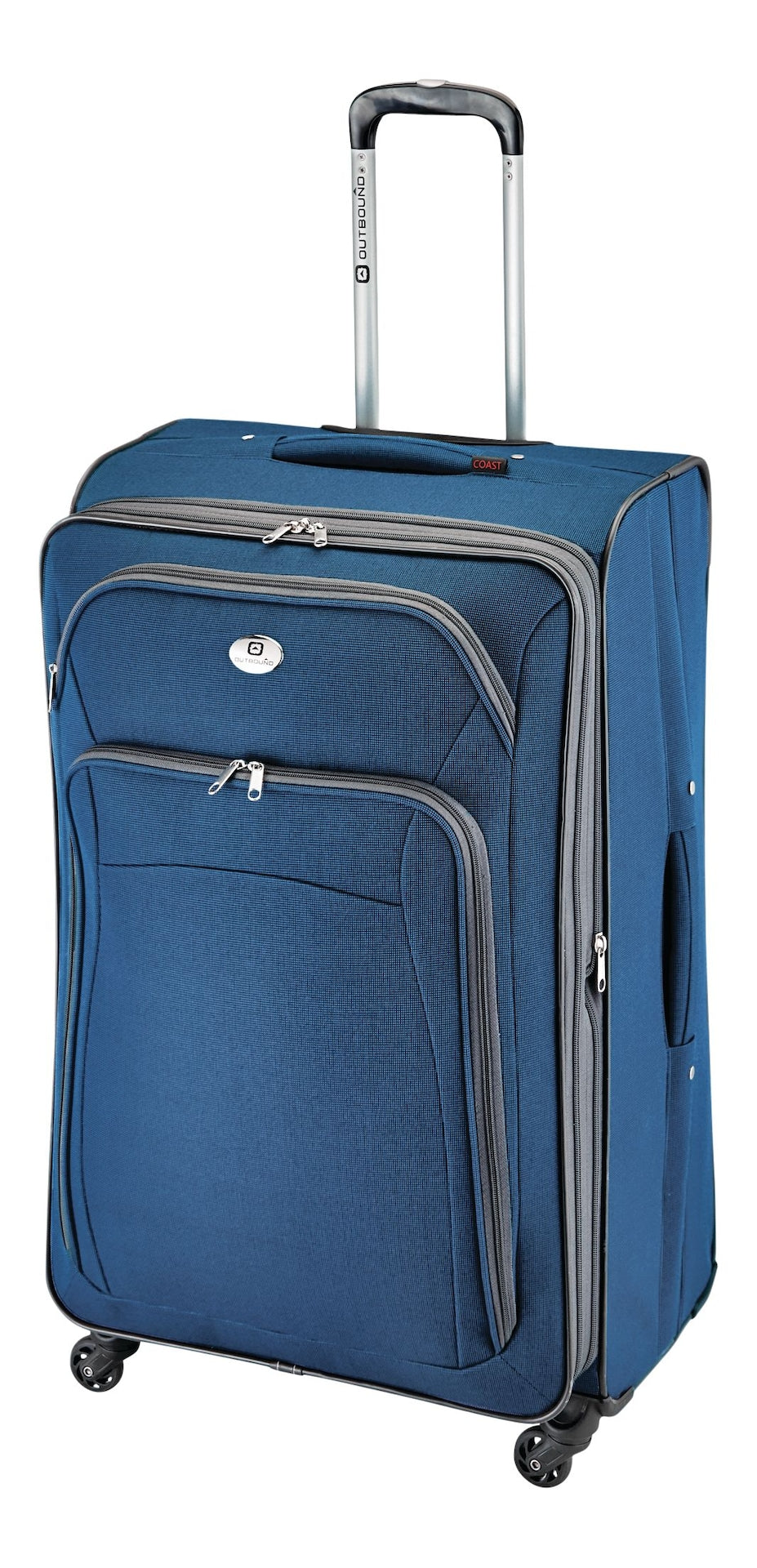 Coast Expandable Softside Spinner Wheel Travel 28-in Suitcase, Wet Pocket, Blue