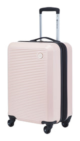 Hardside Carry-On Spinner Flex Travel Suitcase, Pink, 21-5/8-in