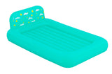 Kids' Single-High Airbed/Air Mattress with Headboard, Blue
